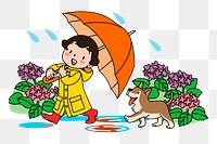 Little girl png sticker cartoon character illustration, transparent background. Free public domain CC0 image.