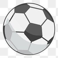 Soccer ball png sticker sport equipment illustration, transparent background. Free public domain CC0 image.