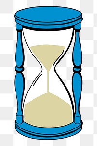 Hourglass png sticker object illustration, transparent background. Free public domain CC0 image.
