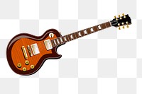 Electric guitar png sticker music instrument illustration, transparent background. Free public domain CC0 image.