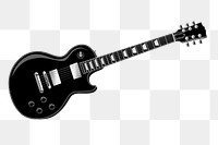 Electric guitar png sticker music instrument illustration, transparent background. Free public domain CC0 image.