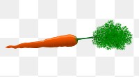 Carrot png sticker food illustration, transparent background. Free public domain CC0 image.