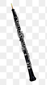 Oboe png sticker music instrument illustration, transparent background. Free public domain CC0 image.