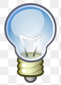 Light bulb png sticker object illustration, transparent background. Free public domain CC0 image.
