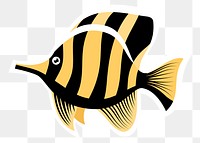 Fish png sticker animal illustration, transparent background. Free public domain CC0 image.