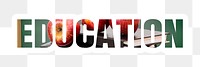 Education png sticker, school classroom, transparent background