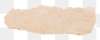 PNG torn paper craft beige, collage element in transparent background