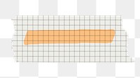 Grid washi tape png sticker, torn paper, transparent background