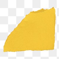 Png yellow scrap paper border, transparent background