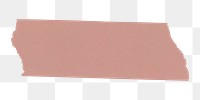 Pink washi tape png sticker, torn paper, transparent background