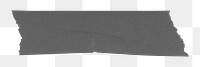 Gray washi tape png sticker, torn paper, transparent background