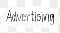 Advertising png word sticker typography, transparent background