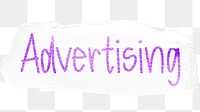 Advertising png word sticker typography, transparent background
