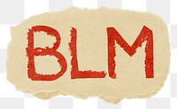 BLM png word sticker typography, transparent background