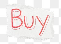 Buy png word sticker typography, transparent background
