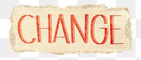Change png word sticker typography, transparent background