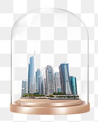 Office buildings png glass dome sticker, architecture concept art, transparent background