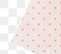 Peach png border, torn paper design, transparent background