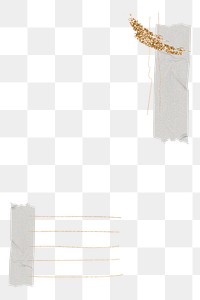 Aesthetic png border, washi tape design, transparent background