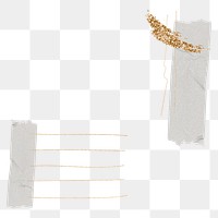 Aesthetic png border, washi tape design, transparent background