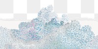 Png Henri-Edmond Cross's Cloud border sticker, transparent background remixed by rawpixel 