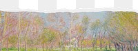 Png  Monet's Spring in Giverny border sticker, transparent background remixed by rawpixel 