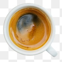 Black coffee png sticker, hot beverage image on transparent background