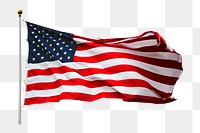 American flag png sticker, national symbol image on transparent background