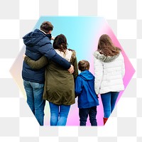 Happy family png on transparent background 