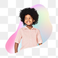 Smiling little boy png, transparent background