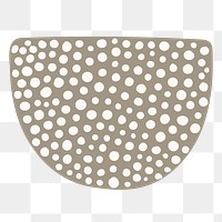 Dots png sticker,  abstract transparent background