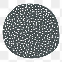 Dots circle png sticker,  patterned design, transparent background