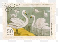 Sawn png post stamp, ephemera sticker, transparent background