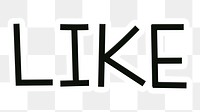 Like png word sticker typography, transparent background