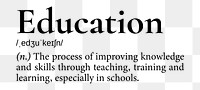 Education png dictionary word sticker, transparent background