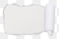 Torn paper png sticker, white design, transparent background