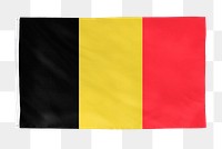 Belgium png flag, national symbol, transparent background