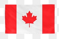 Canada png flag, national symbol, transparent background