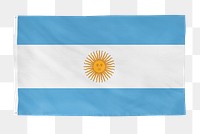 Argentina png flag, national symbol, transparent background