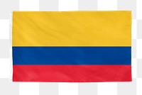 Colombia png flag, national symbol, transparent background