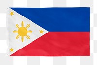 Philippines png flag, national symbol, transparent background