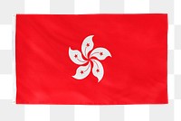 Hong Kong png flag, national symbol, transparent background