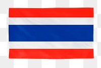 Thailand png flag, national symbol, transparent background