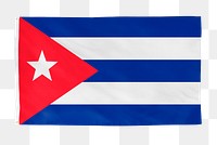 Cuban png flag, national symbol, transparent background