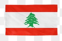 Lebanon png flag, national symbol, transparent background