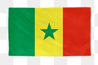 Senegal png flag, national symbol, transparent background