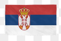 Serbia png flag, national symbol, transparent background