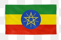 Ethiopia png flag, national symbol, transparent background