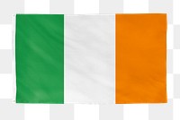 Irish png flag, national symbol, transparent background