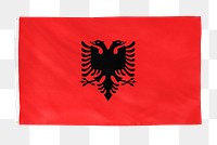 Albania png flag, national symbol, transparent background